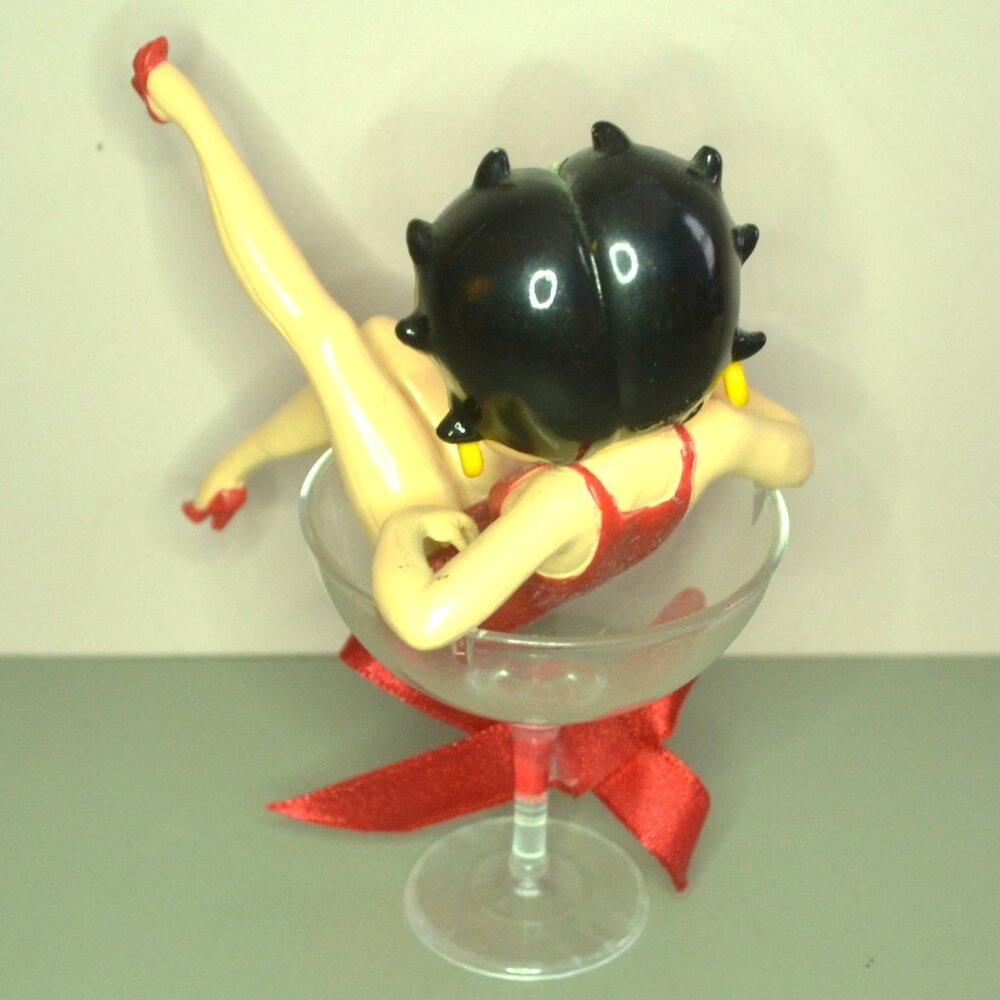 Set Of 4 Betty Boop Figures/Ornaments Shopping Bag High Heels Martini Glass - Picture 14 of 14